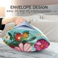 thumbnail image 4 of Yayeee Pillowcase King Size Set of 2 Satin Wrinkle Resistant Pillow Case, Pink Floral Tomatoes, 4 of 7