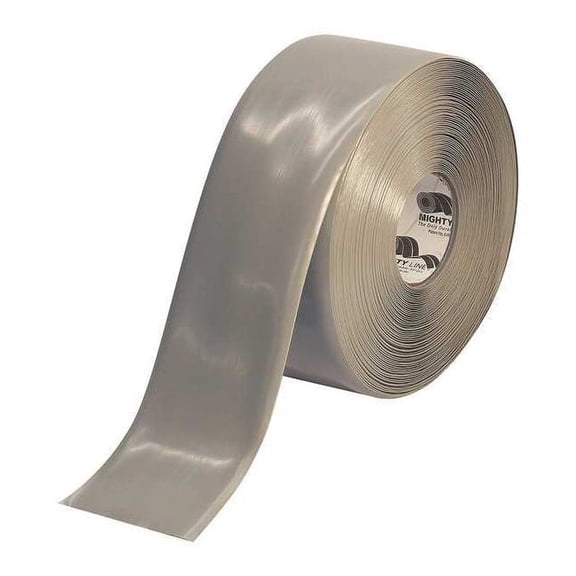 Mighty Line Floor Tape,Gray,4 inx100 ft,Roll 4RGRY