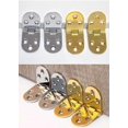 thumbnail image 5 of 4Pcs Folding Table Hinges,Zinc Metal Round Edge Sewing Machine Furniture Flip Shelf Hinge(Gold), 5 of 5