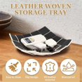 thumbnail image 2 of PU Leather Desktop Storage Tray, Folding Key Wallet Coin Holder, 2 of 5