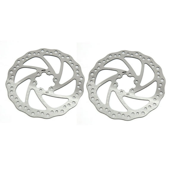 Unique Bargains 2 Pcs Stainless Steel Mountain Bike Bicycle Disc Brake Rotor 160 x 2mm