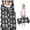 Skull and Hand Gothic Pattern, variant on Skull and Rose Gothic Pattern Teens Toddler Nap Mat with Pillow, Sleeping Mat Bag for Preschool Daycare 59"x22"