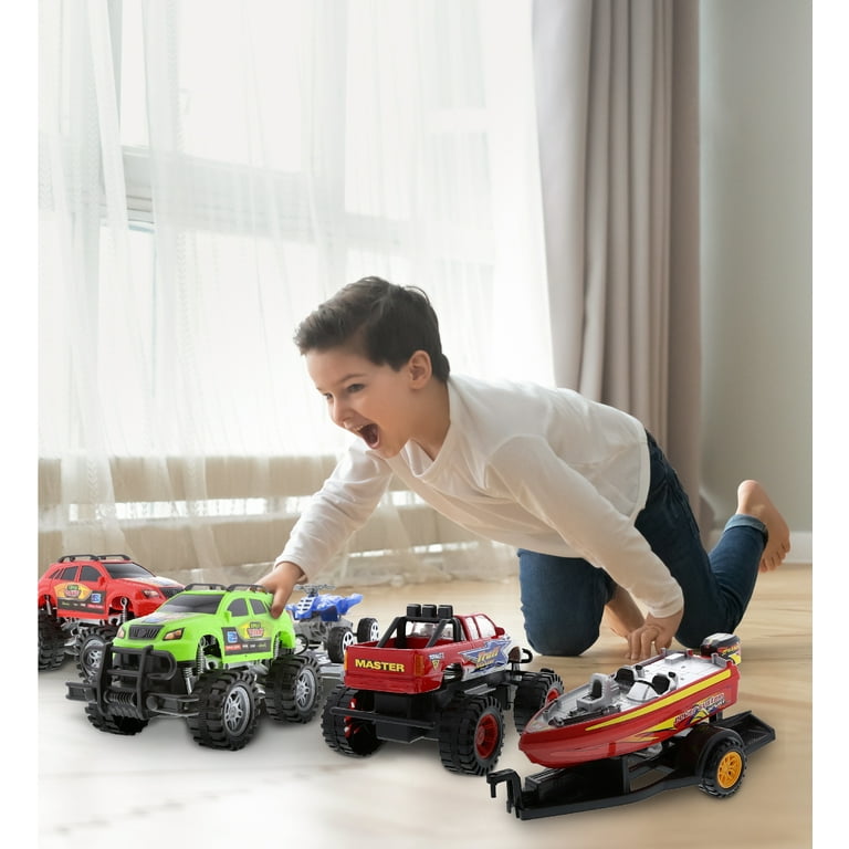Kids' Monster Truck Toys - Friction Powered, 2 Piece Sets, 5.5