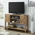 thumbnail image 2 of Pemberly Row 52" Barn Door TV Stand in Barnwood, 2 of 4