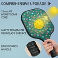 thumbnail image 2 of Pickleball Paddles Set,Pioneer Flower Floral Print Pattern Fiberglass Surface Pickleball Racket Set with 2 Indoor Outdoor Pickleball Balls and Pickleball Bag,Pickle-ball Equipment, 2 of 6