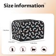 thumbnail image 5 of Yiaed Game Print Two Slice Bread Machine Cover, Universal Size Kitchen Appliance Cover for Bread Machine,Bread Machine Cover, 5 of 7
