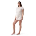 thumbnail image 2 of Ingrid & Isabel For Every Belly Women's Maternity Ribbed T-Shirt & Short Sleep Set, Sizes S-XXXL, 2 of 8
