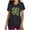AA-Black, variant on BiZtdJrK Today's Sales of The Day St. Patrick's Day Womens Scrubs Tops Workwear Summer Casual V Neck Short Sleeve T Shirts Nursing Uniform Scrubs Shirts with Pockets Black M