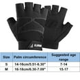 thumbnail image 2 of Protective Gear Winter Sports Gloves for Skating Cycling Gym Workout Breathable Half Finger Unisex Durable Comfortable Performance- Hand, 2 of 6