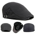 thumbnail image 3 of Newsboy Hats for Men Flat Cap Cotton Adjustable Breathable Irish Cabbie Ivy Driving Gatsby Hunting Hat, 3 of 7