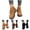 Black, variant on Women's Fringe Ankle Boots Suede Tassel Platform Snow Booties Fleece Lined Wide Calf Zipper Slip on Winter Shoes Coffee 7.5