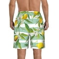 thumbnail image 3 of Kll Lemon Men'S Casual Summer Beach Shorts Hawaiian Shorts With Pockets-Xx-Large, 3 of 9