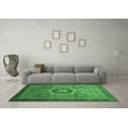 thumbnail image 3 of Ahgly Company Indoor Square Oriental Emerald Green Modern Area Rugs, 6' Square, 3 of 4