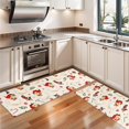 thumbnail image 3 of Kitchen Rugs Sets Of 2,Beige Christmas Santa Pattern Anti Fatigue Kitchen Mat Rugs Non Slip Washable,Decorative Kitchen Floor Mats for Kitchen,Sink,Laundry,17"X47", 3 of 5