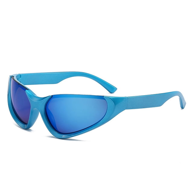 Gafas de sol de media montura para fiesta, modernas y modernas, estilo punk, para hombres y mujeres, gafas para deportes al aire libre y equitación