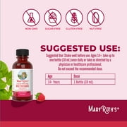 MaryRuth Organics Raspberry Morning Liquid Multivitamin, 1 fl oz, Raspberry, Adult