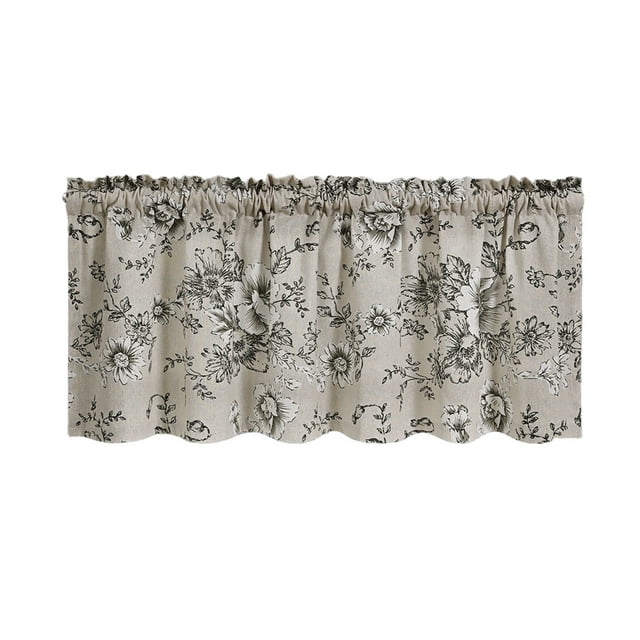 Spring Decorations for Home Spring Floral Retro Kitchen Valance Bright Sheer Café Curtain Kitchen Curtains Valances