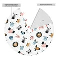 thumbnail image 6 of Cauagu 30" Christmas Tree Skirt Cartoon Animals Pattern Christmas Tree Decorations Tree Mat for Xmas Decorations Occasion Holiday Home Decor -30", 6 of 7