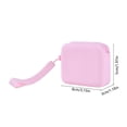 thumbnail image 3 of Silicone Zipper Pouch, Waterproof Travel Organizer Wrist Lanyard Storage Case For Earbuds Cables Coins Passport Keys, Portable Carry Bag for Travel Office School Outdoor Use, 3 of 6