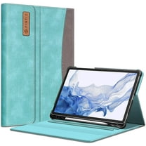 Fintie Case for Samsung Galaxy Tab S8/Tab S7 11 Inch (Model SM-X700/X706/T870/T875/T878) with Built-in S Pen Holder, Multiple Angle Portfolio Business Cover with Pocket Auto Sleep/Wake, Turquoise