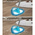 thumbnail image 3 of Taicans Wall Cleaner Mop with 39 Inches Long Handle,Wall Scrubber,360° Wall Washer Cleaner Tool for Walls/Ceiling Fans/Dust/Baseboard/Floors Clean,Triangle Baseboard Scrubber, 3 of 8