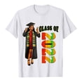 thumbnail image 1 of Camiseta informal de manga corta con estampado de letras para mujer, camiseta de graduación Fridja  hjk2848, 1 of 4