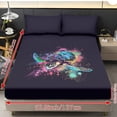 thumbnail image 2 of COEQINE Full Sheet Set 3 Pieces Bedding Set, Comfort Fade Resistant Fitted Sheet with 2 Pillowcases, Winter Bottom Bedsheet Easy & Secure Fit, Sea Turtle Splash, 2 of 5
