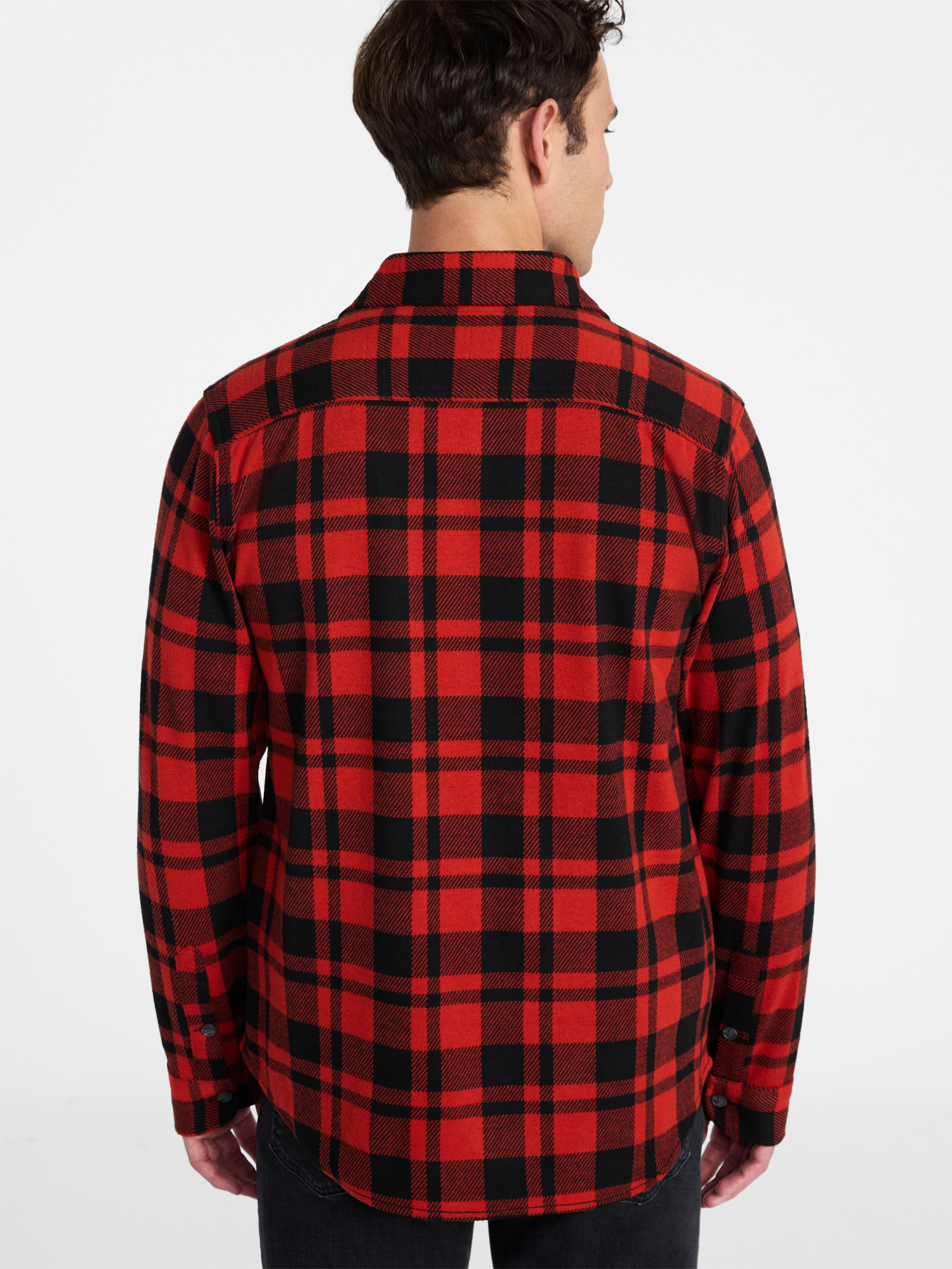 George Men's & Big Men's Knit Overshirt with Long Sleeves, Sizes S-3XL