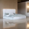 thumbnail image 6 of Benjara Noe Zid Queen Size Platform Bed- Panel Headboard- White Finish- Modern, 6 of 6