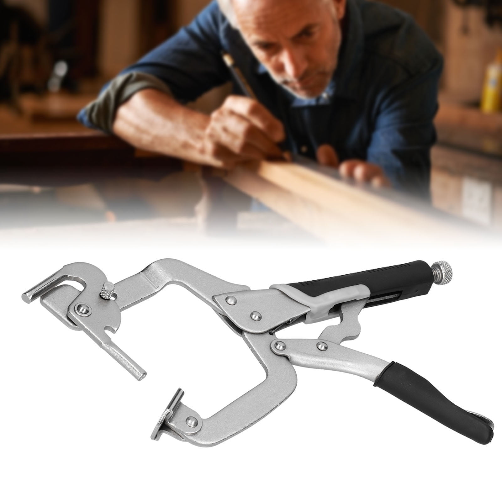 C Clamp Quick Release Clamp Plier C Clamp Locking Plier Flat Mouth 2 In