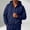 Blue#1, variant on Hoodies For Men Full Zip Up With Pocket Sweatshirt Double Zipper Long Sleeve Solid Casual Drawstring Jacket For Fall Winter