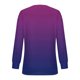 thumbnail image 4 of Honeeladyy - Camiseta informal de manga larga con cuello redondo, plisada y holgada para tenis y golf (morado, XL), 4 of 5