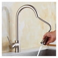 thumbnail image 1 of Pull Out Kitchen Faucets Silver Single Handl Gold Kitchen Faucet Sink Tap Single Hole Rotating Water Mixer Tap Mixer Tap ,Easy to Install, 1 of 7