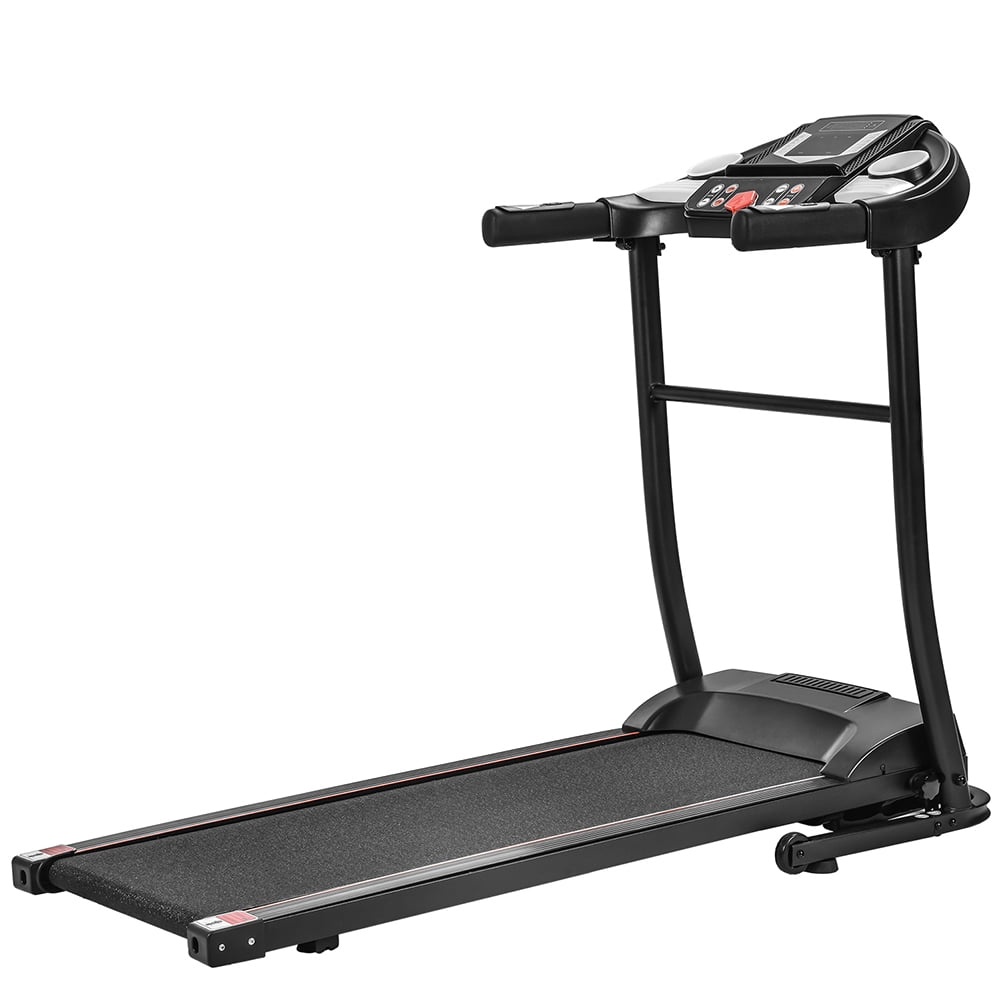 Electric Folding Treadmill, Motorized Treadmill w/ MP3/5” LED Display