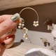 thumbnail image 5 of Pendientes de Clip de Oreja Ajustables con Perlas onlyliua para Mujer, 5 of 7