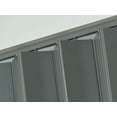 thumbnail image 3 of Spectrum Elite 36 in. x 80 in. Vinyl Accordion Folding Closet Door, Retractable Room Divider, Trim to Fit, Reversible, City Grey, 3 of 5