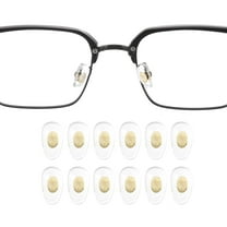 Uxcell 6 Pairs Eyeglass Nose Pads 5mm Copper Core Glass Nose Grips Gold