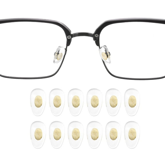 Uxcell 6 Pairs Eyeglass Nose Pads 5mm Copper Core Glass Nose Grips Gold