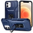 thumbnail image 1 of Funda para GANGXUN iPhone 12 - Soporte metálico, Función magnética, Azul, 1 of 5