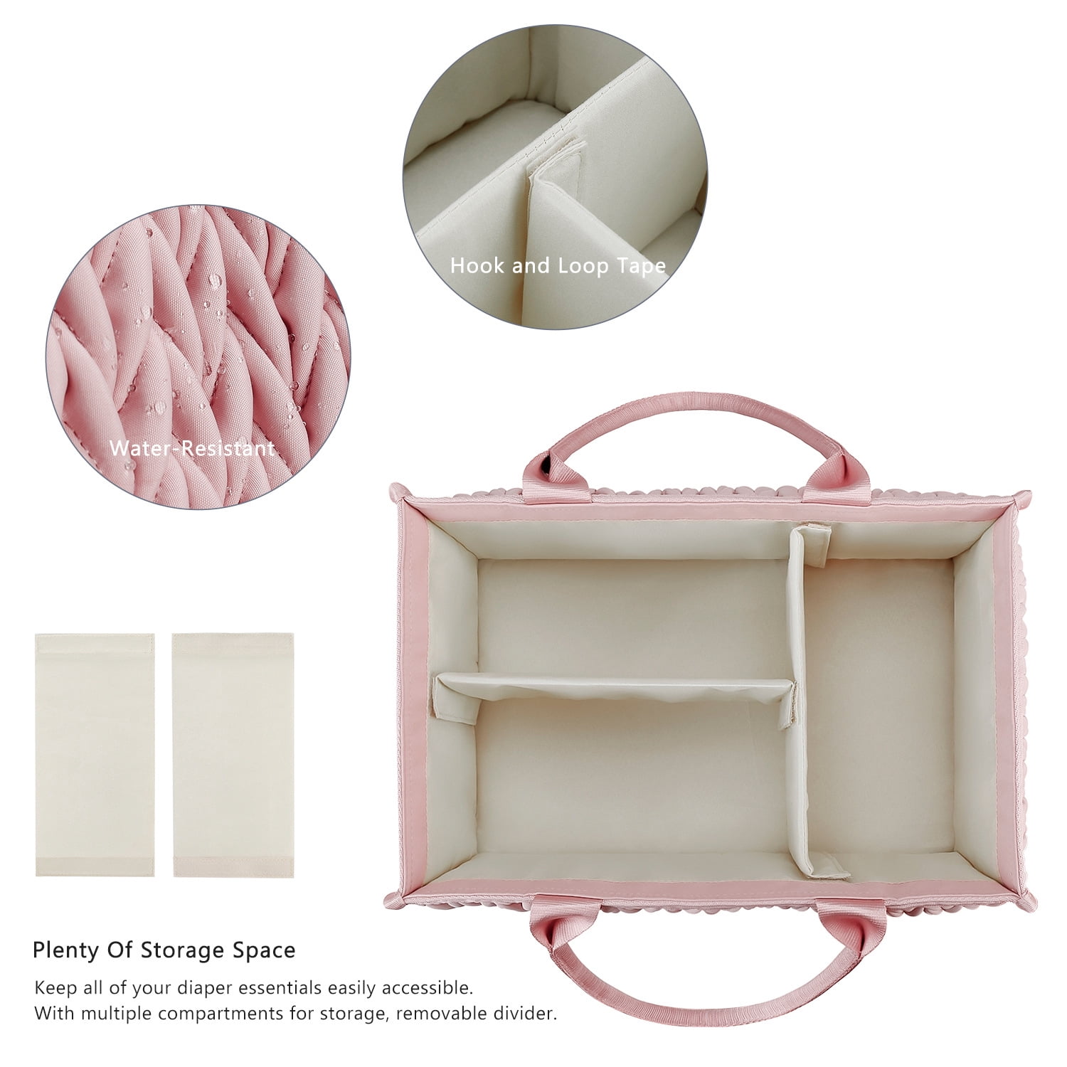 SPEKSEE Portable Diaper Storage Basket: Large Capacity, Water-Resistant, and Organized for Mom Essentials