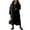 Black, variant on Women’s Long Hooded Down Parka – Warm Lightweight Winter Coat with Insulation, Casual Commuter Style