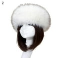 thumbnail image 2 of Women Autumn Winter Faux Fur Thickened Hat Outdoor Cold-proof Warm Plush Beanie, 2 of 8