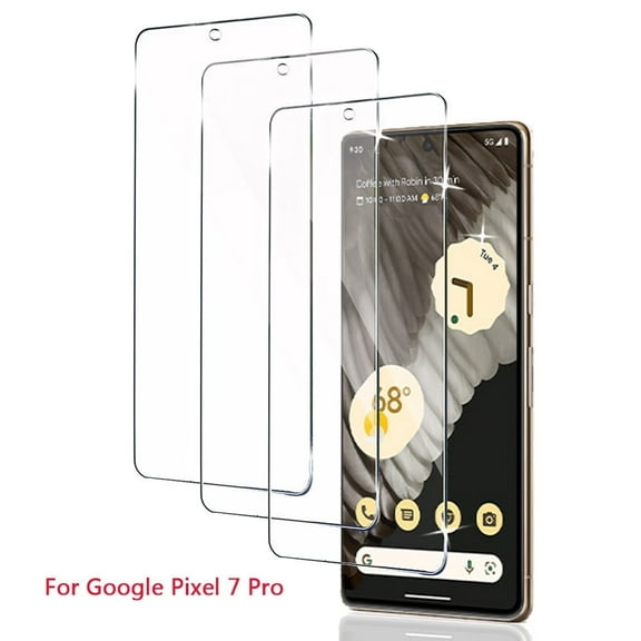 ZYQEEE HD Screen Protector Compatible for Google Pixel 7 Pro 5G 6.7", Anti-Scratch Tempered Glass Film, Bubble-Free, Easy Install, 3 Pack