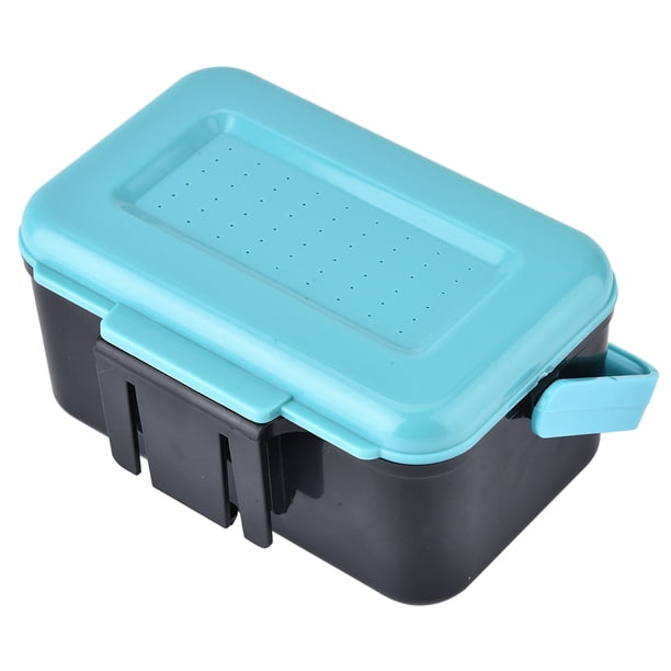Suodoka Portable Lure Bait Storage Case Worm Fishing Tackle Live Bait Box with Interlayer & Tweezers for Freshwater & Saltwater Angling, Compact Waist Suodoka Portable Lure Bait Storage Case Worm Fishing Tackle Live Bait Box with Interlayer & Tweezers for Freshwater & Saltwater Angling, Compact Waist