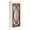 White/Rustic Brown, variant on Kate and Laurel Quinlan Wood Wall Cabinet, 24 x 8 x 28, White and Gray, Decorative Traditional Storage Cabinet with Two Glass Doors and Three Interior Shelves