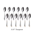 thumbnail image 2 of ZHaobin 6 Pieces Teaspoons Silver Gold Dishwasher Safe 304 Stainless Steel 5.5in Teaspoon for Dessert Espresso Coffee Spoon (Gold), 2 of 7