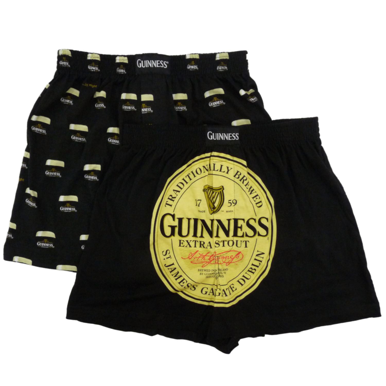 Guinness Mens Black Boxers Beer Boxer Briefs