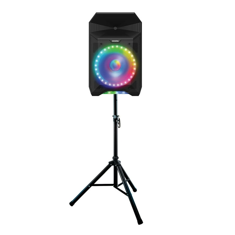 ION Total PA Live 15-In. 500-Watt-Max Portable Bluetooth PA Speaker with Lights, Microphone, and Stand, Black, TOTALPALIVEXUS , TOTALPALIVE ION Total PA Live 15-In. 500-Watt-Max Portable Bluetooth PA Speaker with Lights, Microphone, and Stand, Black, TOTALPALIVEXUS , TOTALPALIVE
