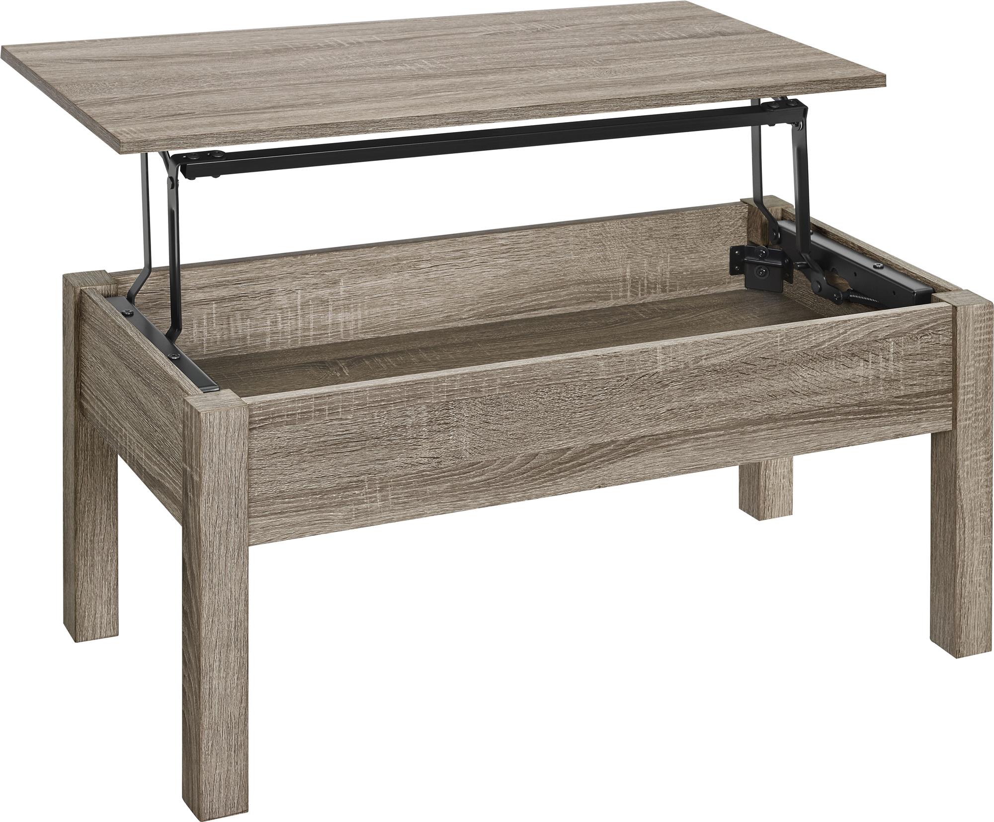 Mainstays Parson's Lift-Top Coffee Table, Sonoma Oak - image 7 of 8