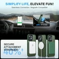 thumbnail image 5 of Strong Magnetic for iPhone 15 Case, Compatible with MagSafe, Military-Grade Protection, Yellowing Resistant, Scratch-Resistant Back, Magnetic Phone Case for iPhone 15, Midnight Green, 5 of 14